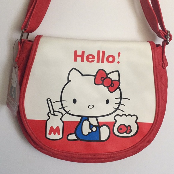 Hello Kitty Handbags - Hello Kitty Loungefly Sanrio crossbody bag NWT